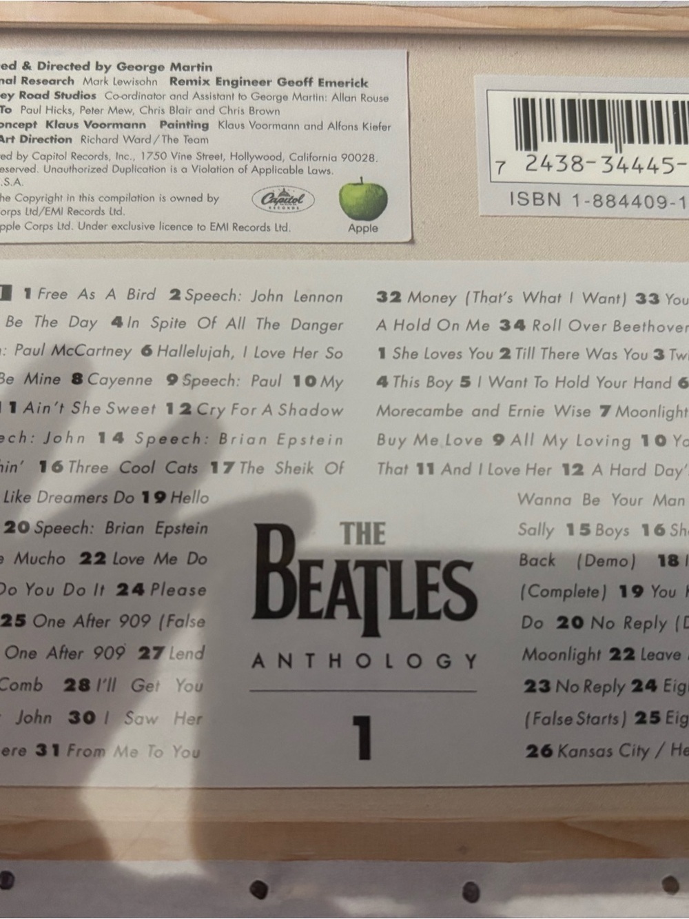 The Beatles Anthology 1 - 2 CD Set (1995) Capitol Apple Records EUC - Picture 3 of 7